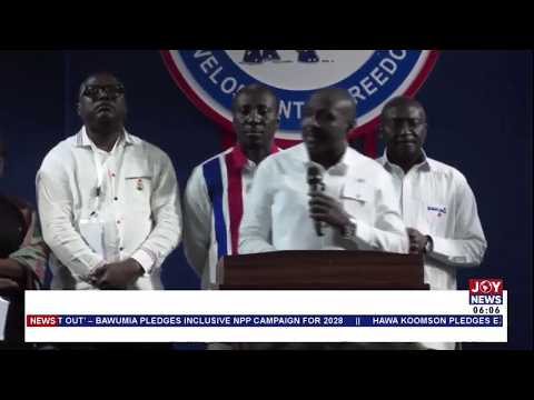 NPP Elections: Newly elected Chairman John Boadu vows to work with Bawumia to clinch power in 2028