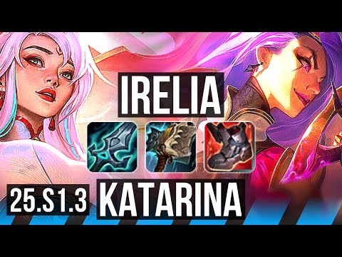 IRELIA vs KATARINA (MID) | 7/0/3, 7 solo kills, Godlike | KR Master | 25.S1.3