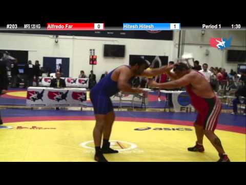120 KG Consolation SF - Alfredo Far Panama vs Hitesh IND