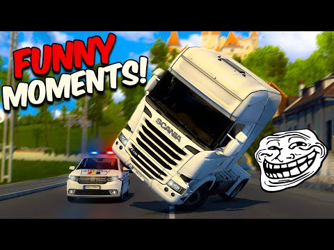 IDIOTS IN TRUCKS #9 - ETS2MP | Funny Moments - Euro Truck Simulator 2 Multiplayer