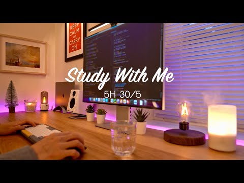 5-Hour Study with Me / Pomodoro Timer 30-5 / Lo-Fi Relaxing Music / Day 138