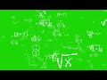 200 IQ Math Background Greenscreen Effect Chromakey 4K Copyright Free 720p