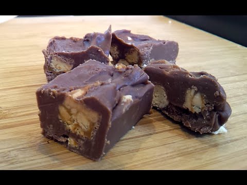 4 Ingredient No Bake Malteser and Mars (or Snickers) Bar Fudge