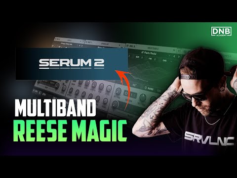 Video: our Serum 2 reese bass tutorial with multiband processing, Serum 2 effects rack on screen