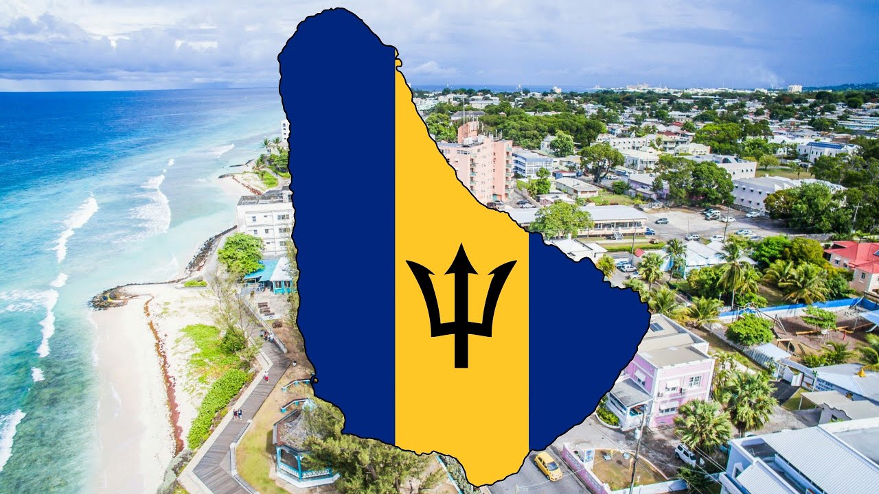 Barbados-🏴Flag Map Speed Art🖌