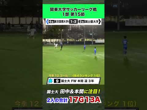 経済学科 【2人合わせて17G13A！】国士舘大の田中祉同&本間凛 コンビ！