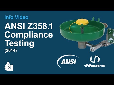 Haws ANSI Z358.1 2014 Compliance Testing