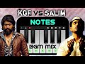 kgf vs Salim | Theme MIX | On Mobile Piano