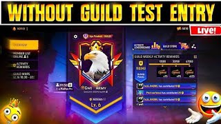 Guild test and  Guild war gameplay 🚀bsf squad joining the friends 🛑bsf live streaming #fflive #guild
