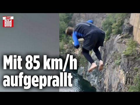 Es sollte ein Rekord werden: Deutscher Klippenspringer bricht sich den Rücken