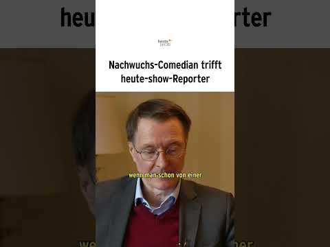Video Thumbnail: Nachwuchs-Comedian trifft heute-show-Reporter | heute-show #shorts