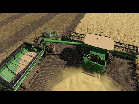 Lone Oak EP#111 | Harvest | FS19 Timelapse | Farming Simulator 19 Timelapse