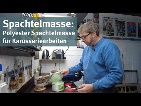 Spachtelmasse richtig anmischen.
