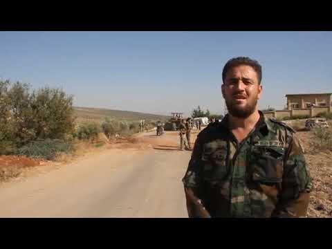 بيان للمقدم أحمد السعود أبو محروس من فرقة الحمزة قوات خاصة يتحدث عن إزالة الحواجز المنتشرة ضمن قطاع الفرقة في منطقة غصن الزيتون حرصاً على سلامة المدنيين