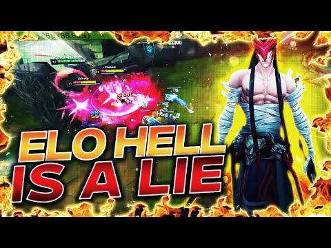 ELO HELL DOESN'T EXIST! EVERY GAME IS WINNABLE WITH YONE!