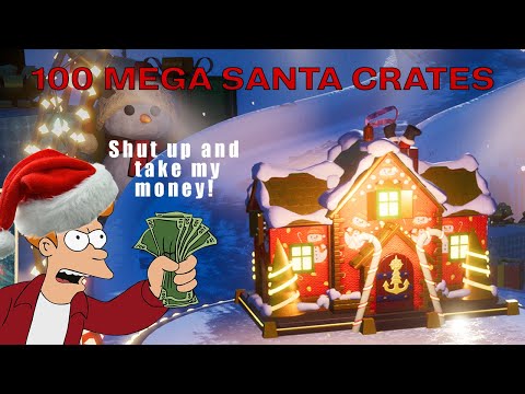 Opening 100 Mega Santa Crates, So You Don't Have To (2022) - World of Warships