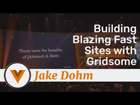 Image thumbnail for talk Building Blazing Fast Sites with Gridsome