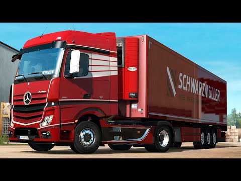 ETS2 1.35 Open Beta Mercedes Actros MP4  Nantes - Bourges