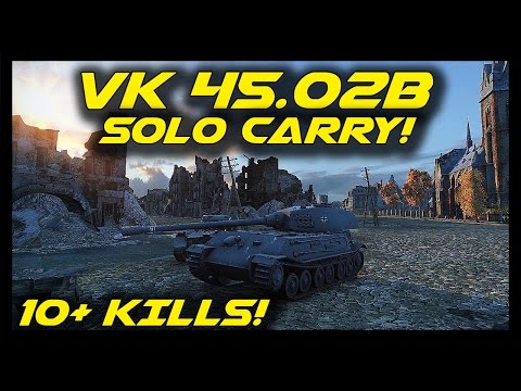 ► World of Tanks: VK 45.02 (P) Ausf. B Epic Battle - 10+ Kills Solo Carry - VK 45.02B Gameplay