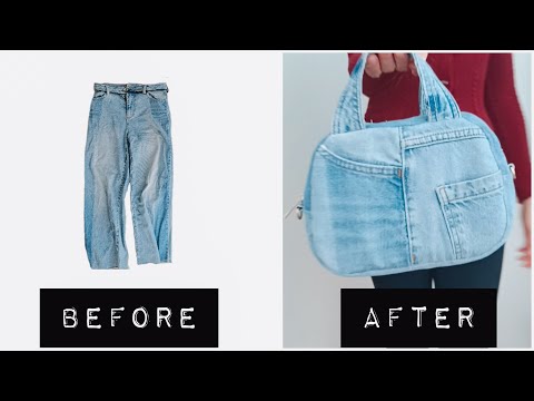 Cómo hacer un bolso de jeans reciclado paso a paso