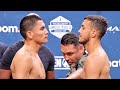 VERGIL ORTIZ JR AND MICHAEL MCKINSON REFUSE TO BREAK INTENSE STARE AT WEIGH IN | FULL WEIGH IN