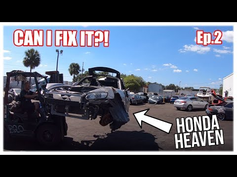 Rebuilding a Wrecked Honda S2000 With 80k Miles Part 2 (Copart Rebuild)