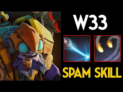 w33 [Tinker] Sick Spam Skill Dota2 7.04