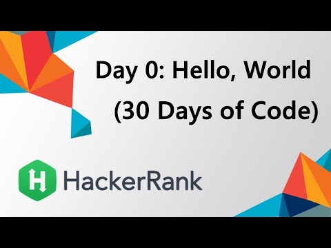 Hackerrank Day 0 Hello World Java Solution