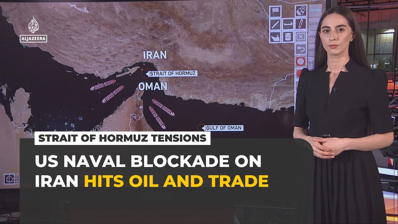 How the US naval blockade on Iran chokes Strait of Hormuz oil exports
