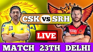 CSK vs SRH Live | Chennai vs Hyderabad - IPL live 2021 | IPL Match 2021 Live