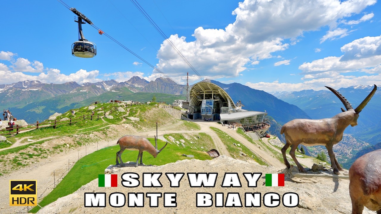 Skyway Monte Bianco 🇮🇹 | Most Spectacular Mountain Ranges | Mont Blanc Italy 🇮🇹  4K 60 fps