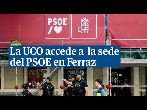  93 La UCO accedeix a la seu del PSOE a Ferraz per una investigació de l'AN pel 'cas Leire'