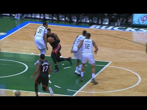 Hassan Whiteside's Falling Shot | Heat vs Bucks | January 13, 2017 | 2016-17 NBA Season