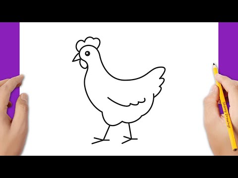 How to draw a hen / How to draw a chicken