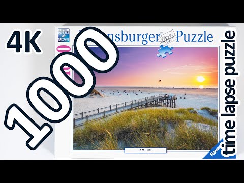 Puzzle time lapse - 1000 Ravensburger - Sunset over Amrum (4K)