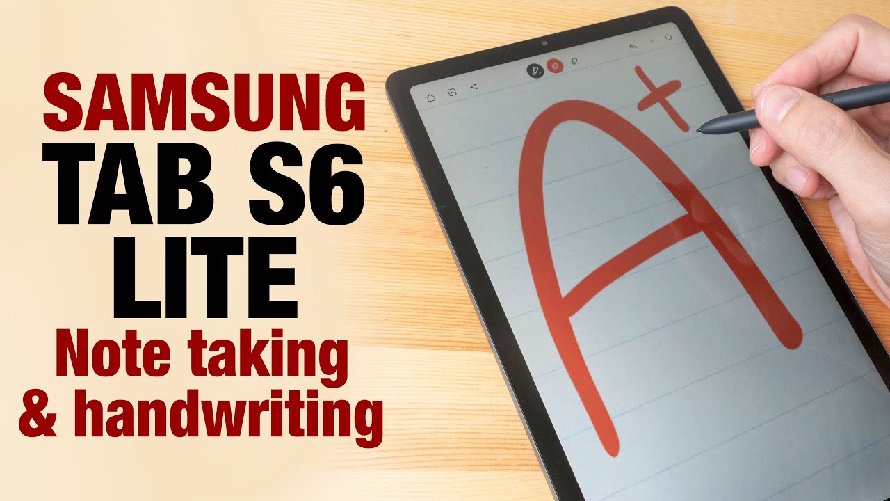 Samsung Tab S6 LITE note taking and handwriting demo