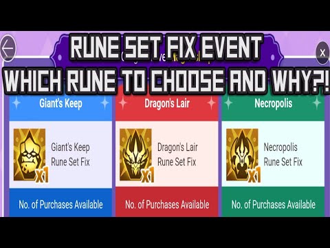 Rune set fix event - Which rune to choose and why?! - Summoners war