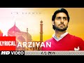 Arziyan Lyrical | Delhi 6 | Abhishek Bachchan, Sonam Kapoor | A.R. Rahman | Javed Ali, Kailash Kher