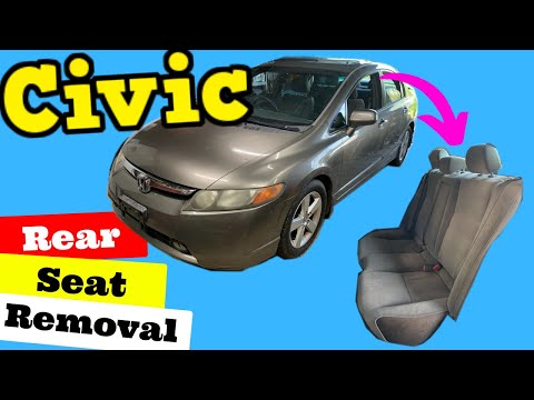 How to Remove Rear Seat --- Honda Civic 2006-2011