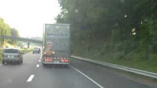 preview picture of video 'School Bus.Following A 18 Wheeler On My Bus 900997'