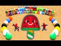 How To Make Ice Cream With Cement Orbeez Pepsi Balloons Fanta Coca Cola Mtn Dew Vs Mentos