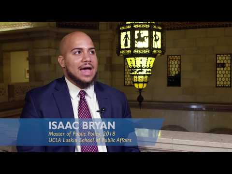 UCLA Luskin Public Policy Agent of Change Isaac Bryan