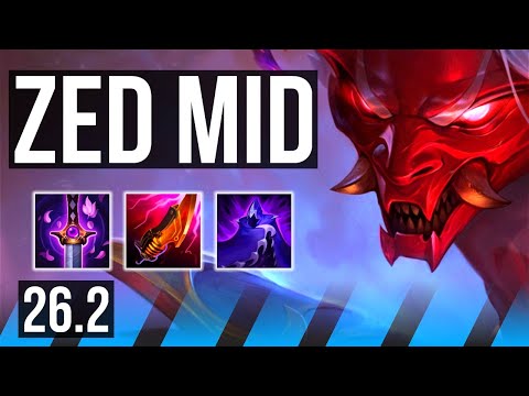 ZED vs KATARINA (MID) | 57K damage, Good KDA: 20/2/11 | KR Master | 26.2