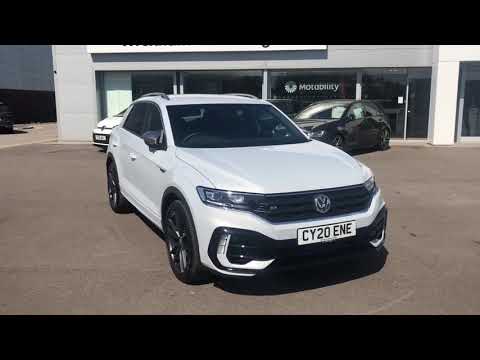 Volkswagen T-Roc R 2.0 TSI White Silver Metallic paint | Wrexham Volkswagen