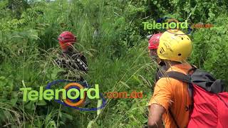 Unidad canina rastrea zonas en búsqueda de Emely Peguero en SFM