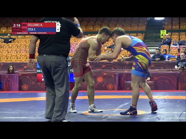 174 | 41 | U23 GR 55kg | Qualif. | DELEANU Artiom (MDA) | TITA Florin (ROU)