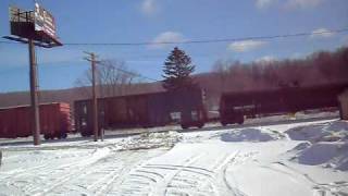 preview picture of video 'Buffalo & Pittsburgh Railroad @ Limestone, NY'