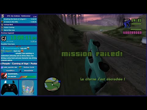 GTA San Andreas Rainbomizer Speedrun Part 5 - Hugo_One Twitch Stream - 1/4/2022