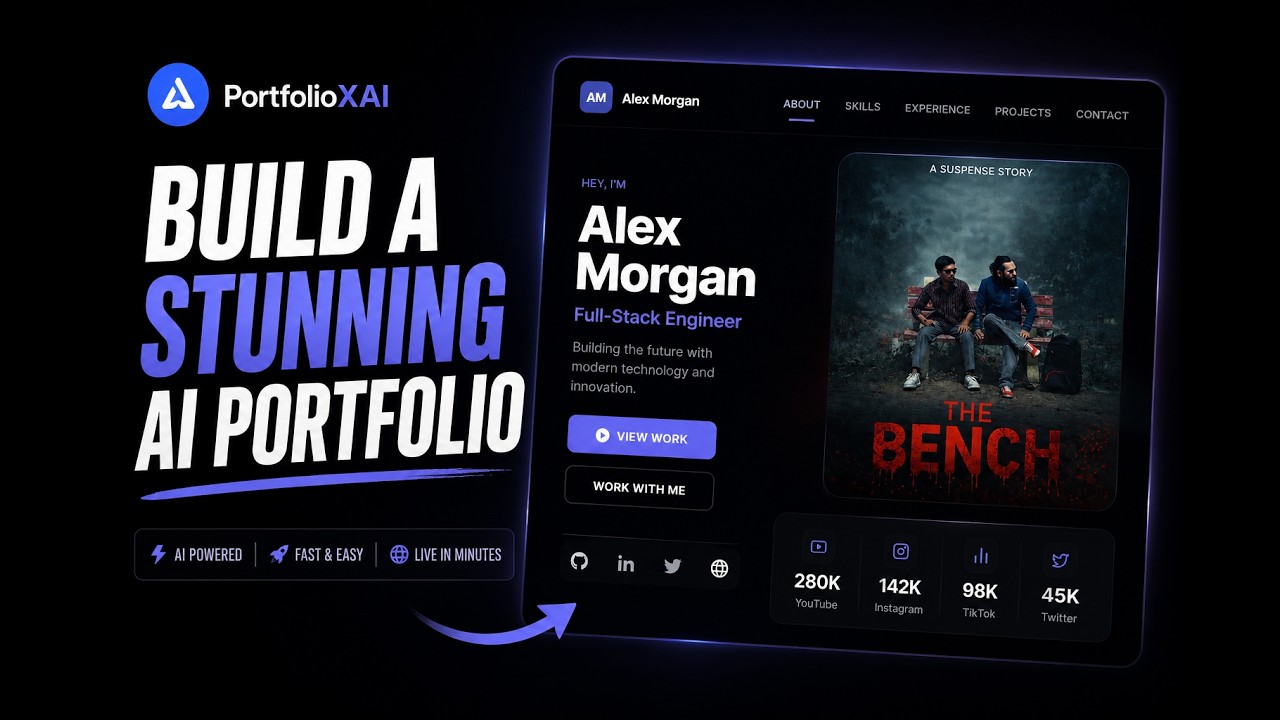 Thumbnail of video preview: Turn Any YouTube Video Into a Portfolio (AI Feature)