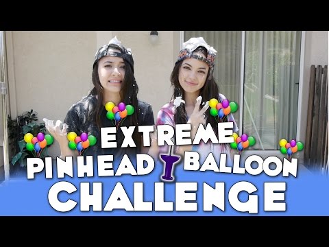 Extreme Pinhead Balloon Challenge - Merrell Twins Video
